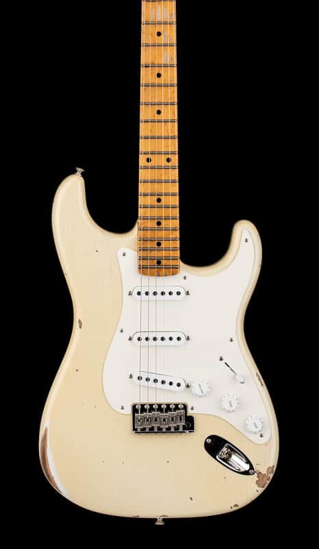 Fender Custom Shop 50s Strat Relic/Closet Classic Hardware - Super Faded Aged Olympic White #80049 image 1
