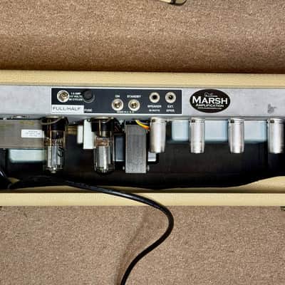 Marsh Blondie 6l6 Bassman Blonde Brownface 2x12 Jensen P12Q Alnico Vintage image 9