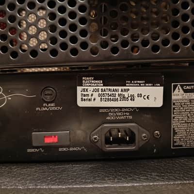 Peavey JSX Joe Satriani Signature 120-Watt Guitar Head 2000s - Chrome image 7