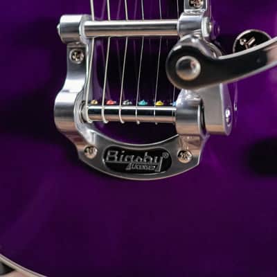 Gretsch G5210T-P90 Electromatic Jet Two 90 Single-Cut with Bigsby Electric Guitar - Amethyst - Demo image 12