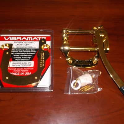 Bigsby B5 Vibrato & V5 Vibramate SHORT Mount Kit For SG - GOLD