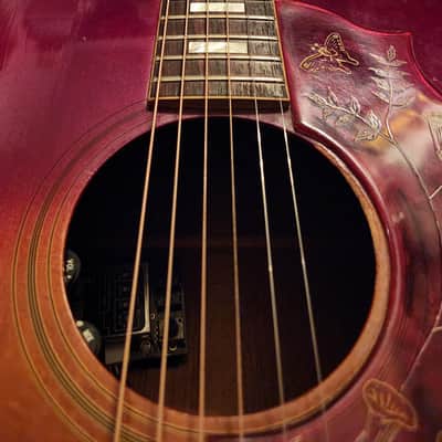 1976 Gibson Hummingbird Cherry Sunburst w/ OHSC | LR Baggs Dual Source, Medium Aged Naturally image 8