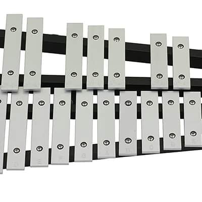 Pearl 32 Note Glockenspiel Bell Kit Educational Percussion Set with Tunable Practice Pad, Rolling Case, Sticks & Mallets (PK910C) image 2