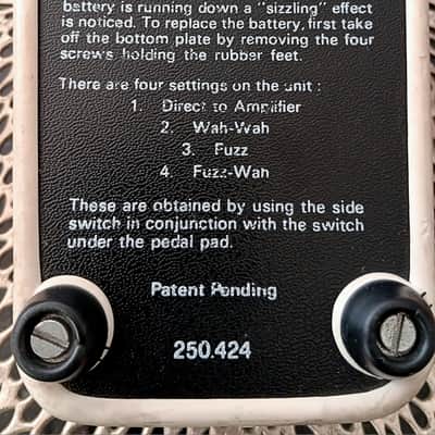 JEN Elettronica (S.p. A.) Pescara Double Super Sound - Rare Wah Wah Fuzz Pedal 1970-71 - Black Metal image 3