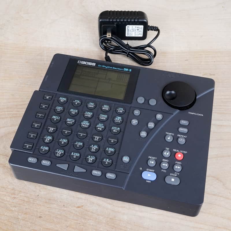 Boss DR-5 Dr. Rhythm 1994 Black Japan MIJ w/ Power Supply image 1