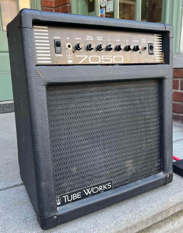 1998 TubeWorks 7050 Solid State Combo Guitar Amp *RARE* Designed by BK Butler)(LOUD, Built-in Distortion & Reverb, 2 Channels: Clean/Dirty image 1