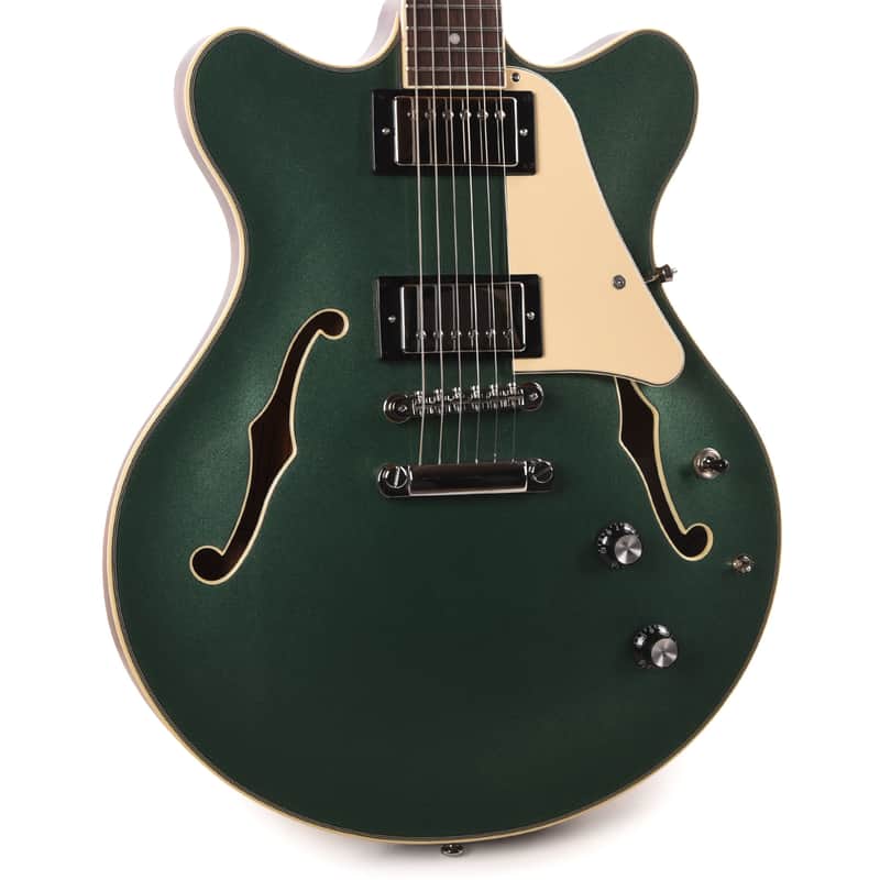 Orangewood Clementine Double Cutaway Chambered Electric Guitar Evergreen image 1
