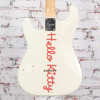 Squier by Fender x Hello Kitty - Stratocaster Electric Guitar - White - w/ Deluxe Hello Kitty Gigbag image 7