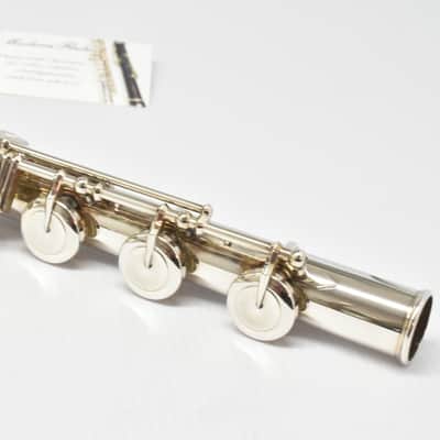 Handmade Pearl Dolce Semi-Pro Flute Offset G Split E B Foot Handcut PH-7 Sterling Headjoint image 17
