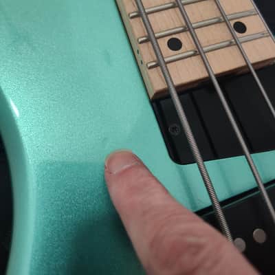 MTD Kingston LK 32" Scale 4 string, Maple Board, Mystic Seafoam (Solid Gloss) image 10