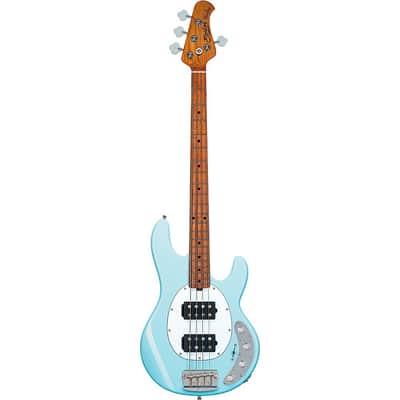 Sterling by Music Man StingRay RAY34 HH Bass Guitar - Regular Daphne Blue image 3