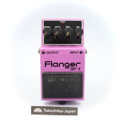 Boss BF-2 Flanger Made In Japan Green Label ACA Vintage Guitar Effect Pedal image 1
