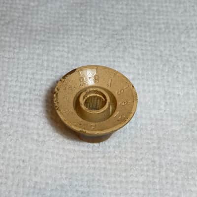 Vintage 1960's 1970s Univox Guyatone Teisco Conrad Etc. Single Gold Volume Knob MIJ image 5