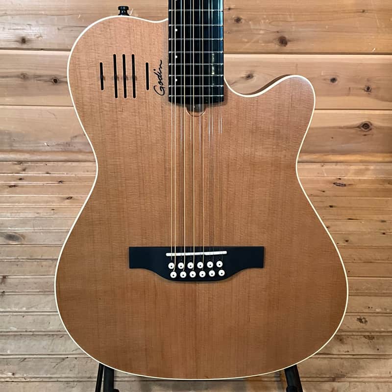 Godin A12 12-String Electric Guitar - Natural image 1