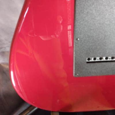 Hondo 2 Stratocaster Style Electric Guitar 1990s - Red image 17