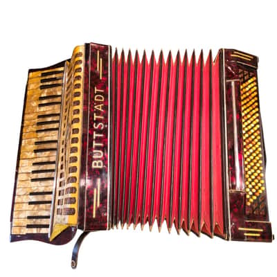 Buttstadt Piano Accordion Germany 1930s-1940s, Professionally Restored + Original Case image 9