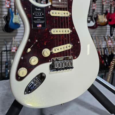 Fender American Ultra LH - Arctic Pearl w/OHSC & PLEK*D #301 image 1