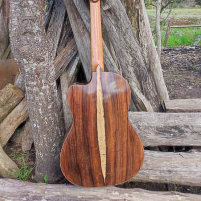 Made to order Handmade Guitar Crossover Solid Woods Brazil French Polish image 17