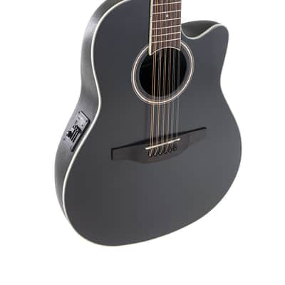 Ovation AB2412-5S Applause Standard Mid-Depth Cutaway 12-String Acoustic-Electric Guitar w/Gig Bag image 3