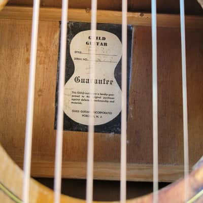 RARE 1957 Guild F-30 Sunburst - Hoboken Built New York Era Vintage Acoustic Guitar image 25