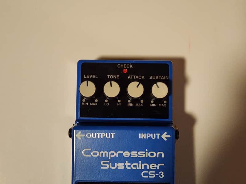 Boss CS-3 Compression Sustainer (Silver Label) 1997 - Present - Blue image 1