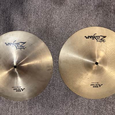 Zildjian 14" A Series Rock Hi-Hat Cymbals (Pair) 1982 - 2012 - Traditional image 1
