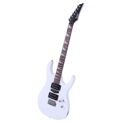 Glarry 170 Type Electric Guitar w/ 20W Amplifier White image 3
