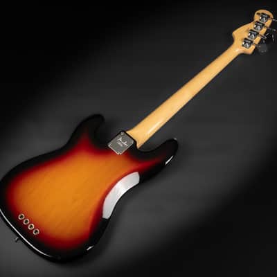 2005 Fender 60th Anniversary American Precision Bass Custom Fretless - 3-Color Sunburst | USA 4-String Boutique Ebony Fretboard | Case image 12