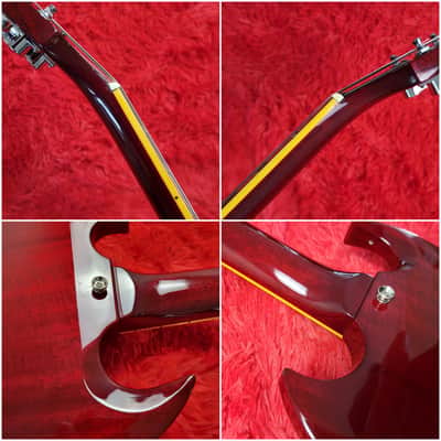 1990's Burny RSG-65 '63 (RSG-60 '63) Revival Series SG Standard - Cherry Red - Made In Japan MIJ image 13