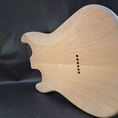 Unfinished Alder SSS Hardtail guitar body - fits Fender Strat Stratocaster necks J2506 image 5