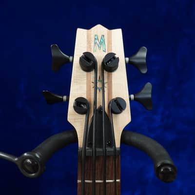 Mahalo Solid Electric Bass Ukulele, Bag - Natural Bild 2