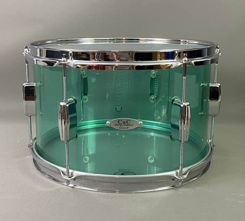C&C USA CC Cardwell Acrylic Coke Bottle Green Tom Drum 6-Lug 9x13 Fully Original Complete Your Kit
