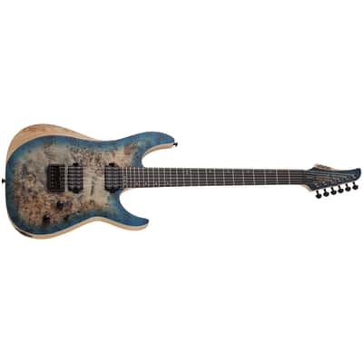 Schecter Reaper-6 Satin Sky Burst SSKYB Electric Guitar + Hardshell Case Reaper 6 image 2