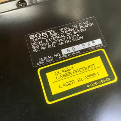 SONY D-22 Discman CD Player Made In Japan Vintage 90,s image 5