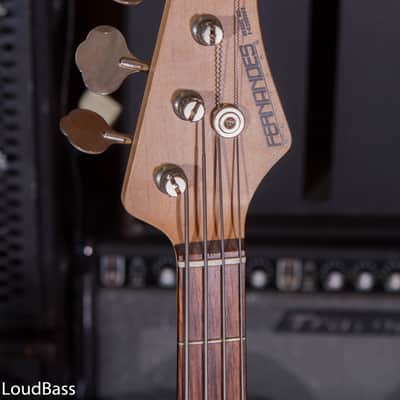Fernandes Jazz bass with EMG active pickups Made In Japan Teal Green image 3