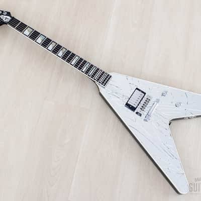 2011 Washburn Custom Shop Limited Edition Paul Stanley PSV 2200 Cracked Mirror Flying V, Near-Mint w/ Case image 11