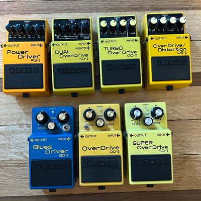 Boss Overdrive pedal lot : OD-3, BD-2 SD-1, SD-2 OD-2, PW-2, OS-2 - mods mods mods image 1