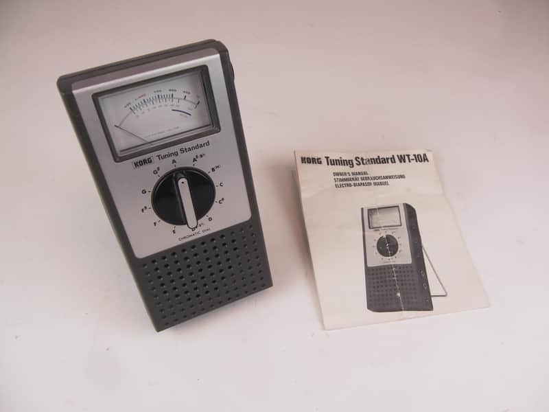 früher Tuner von Korg WT-10A Stimmgerät kultig sehr guter Zustand mit Anleitung guitar tuner image 1