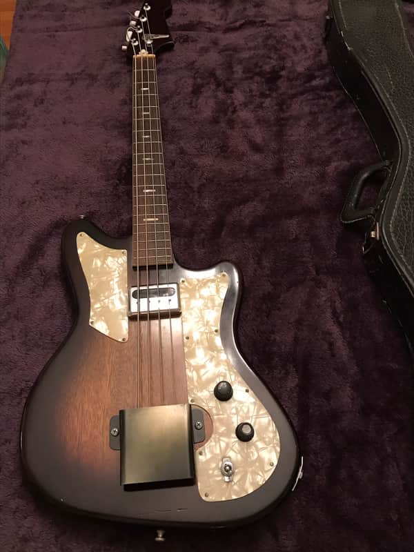 Guyatone Orpheum  Bass model 1202 Fixed Neck  1957-1962 Sunburst image 1