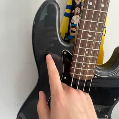 Squier Affinity Jazz Bass - Charcoal Frost Metallic image 5