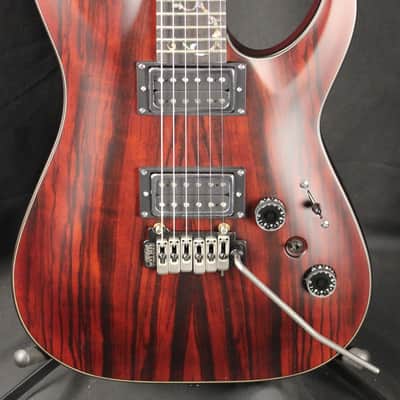 Schecter C-1 Exotic Ebony Electric Guitar Natural Satin image 1