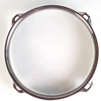 6" Triple-Flange Black Nickel Tom Drum Batter/Resonant Rim/Hoop 4Lug Pearl? image 3