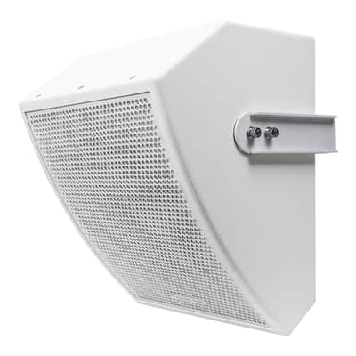 CARME-U10MW | CARME Series 10" Coaxial Passive 2-way Professional PA DJ Stage Monitor Speaker, White with U Mounting Bracket, for Surface-Mount, Installation, Live Sound, Bar, Church image 2