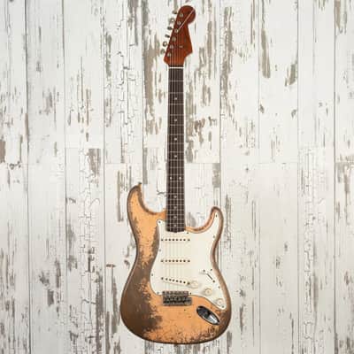 Fender Custom Shop Andy Hicks Master Built 1962 Roasted Stratocaster Ultimate Relic - Shell PInk image 4
