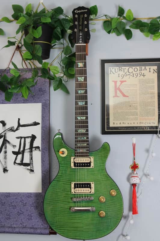 2013 Epiphone Tak Matsumoto DC Custom - (formerly) Aqua Blue image 1