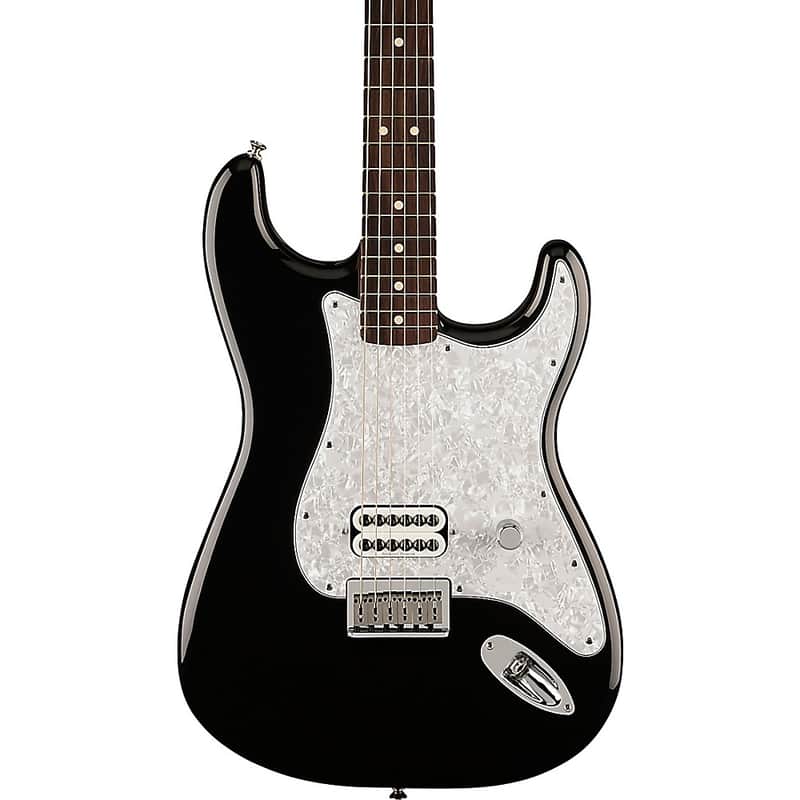 Fender Tom DeLonge Stratocaster Electric Guitar With Invader SH8 Pickup Regular Black image 1