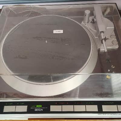 Denon DP 45F turntable in excellent condition, serviced; broken cover -F 1980's image 6