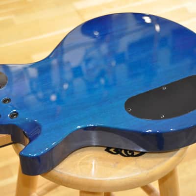 SCHECTER Solo-II Standard OBB Ocean Blue Burst Burl / Les Paul type / Solo-II / ST25060239 imagen 10