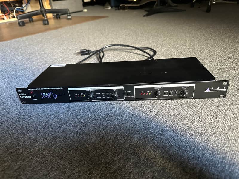 ART Dual Levelar Two Channel Tube Compressor/Leveling Amplifier Late 1990s - Black image 1