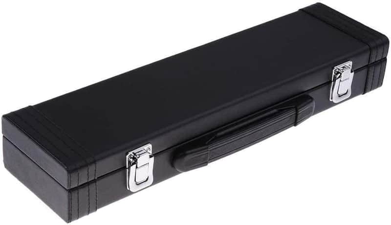 Lightweight Flute Hard Case Cover C 16 Hole Flute Box with Locking Latch and Plush Lined Interior for Flute Players Musician Gift image 1